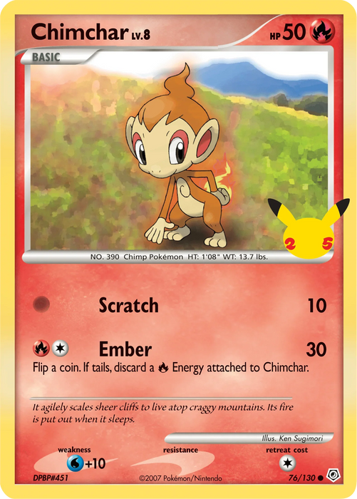 Chimchar (76/130) [First Partner Pack] - for just $0.50! 