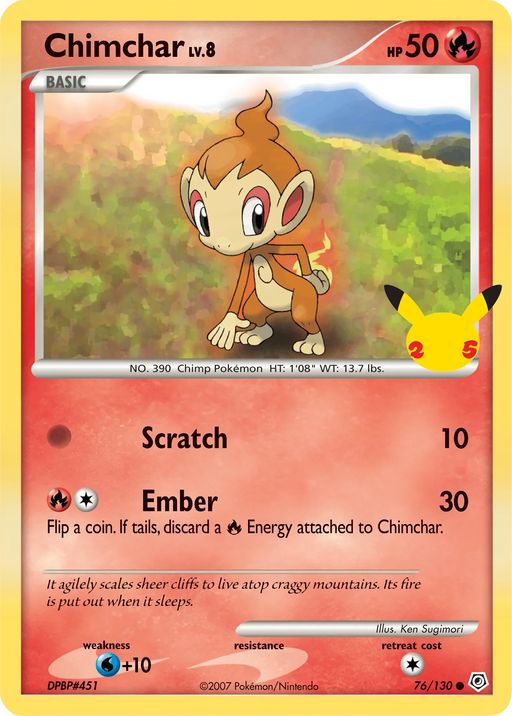 Chimchar (76/130) [First Partner Pack] - for just $0.65! 