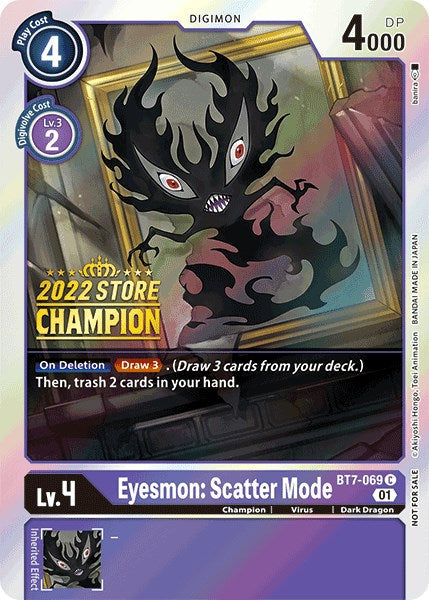 Eyesmon: Scatter Mode [BT7-069] (2022 Store Champion) [Next Adventure Promos] - Just $1.15! Shop now at Retro Gaming of Denver