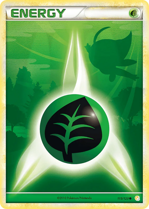 Grass Energy (115/123) [HeartGold & SoulSilver: Base Set] - for just $9.90! 
