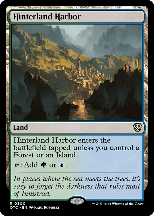 Hinterland Harbor (OTC-300) - Outlaws of Thunder Junction Commander - for just $0.12! 