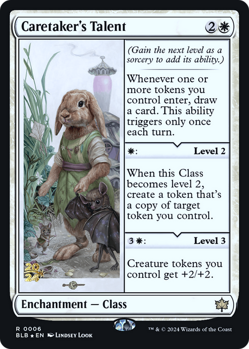 Caretaker's Talent (PRE-006) - Bloomburrow Promos Foil - for just $3.52! 