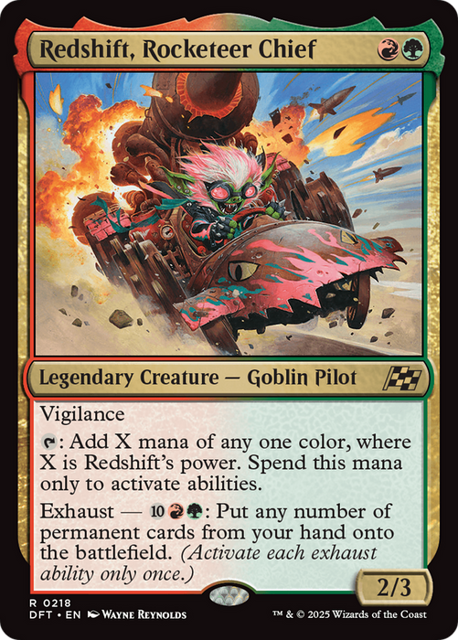 Redshift, Rocketeer Chief (DFT-218) - Aetherdrift - for just $0.04! 