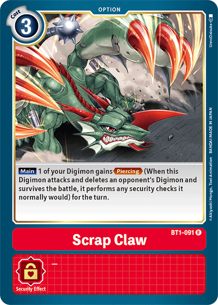 Scrap Claw [BT1-091] [Release Special Booster Ver.1.5] - Just $0.09! Shop now at Retro Gaming of Denver