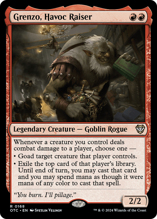Grenzo, Havoc Raiser (OTC-168) - Outlaws of Thunder Junction Commander - for just $0.11! 