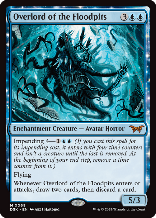 Overlord of the Floodpits (DSK-068) - Duskmourn: House of Horror: (enchantment) Foil - for just $1.23! 