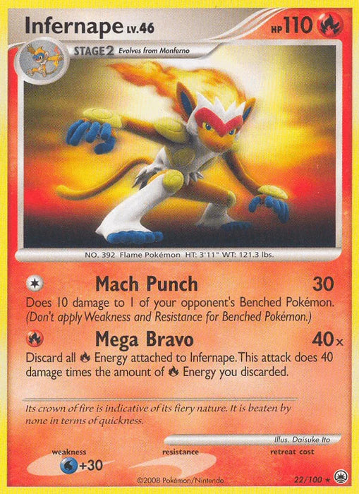 Infernape (22/100) [Diamond & Pearl: Majestic Dawn] - for just $2.85! 