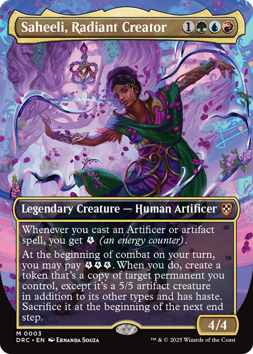 Saheeli, Radiant Creator (DRC-003) - Commander: Aetherdrift - for just $0.09! 