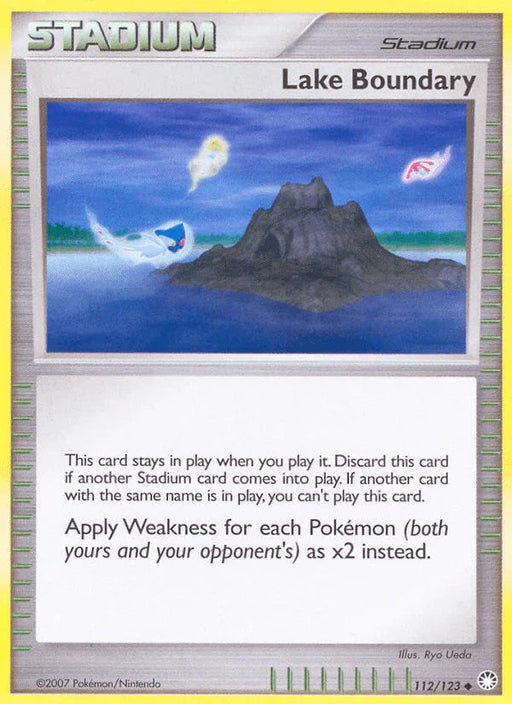 Lake Boundary (112/123) [Diamond & Pearl: Mysterious Treasures] - for just $0.20! 
