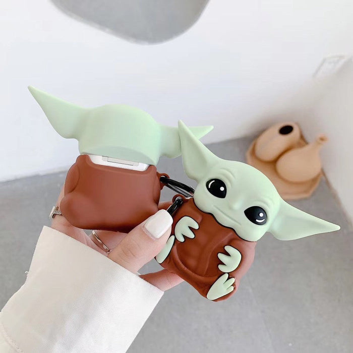 Mandalorian Baby Yoda Grogu AirPod Case Silicone Bumper Keychain (Lego-Compatible Minifigures) - Just $6.99! Shop now at Retro Gaming of Denver