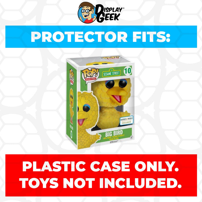 Pop Protector for 6 inch Big Bird #10 Super Funko Pop - Just $13.99! Shop now at Retro Gaming of Denver