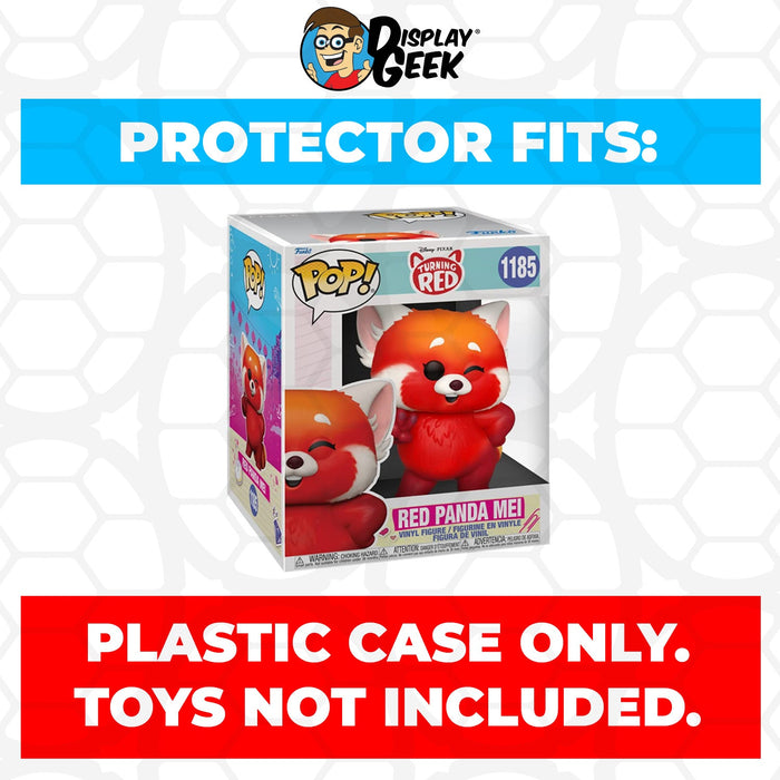 Pop Protector for 6 inch Red Panda Mei Flocked #1185 Super Funko Pop - for just $13.99! 