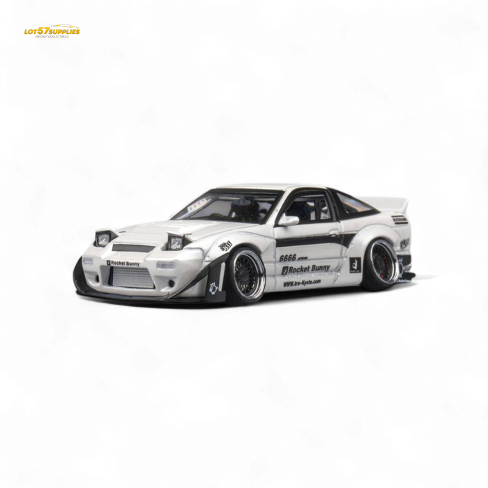 MicroTurbo Custom 180SX - Pandem Rocket Bunny White 1:64 - for just $46.99! 