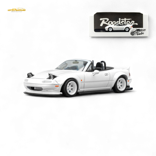 Microturbo Custom MX5 Rocket Bunny - Metallic White 1:64 - for just $37.99! 