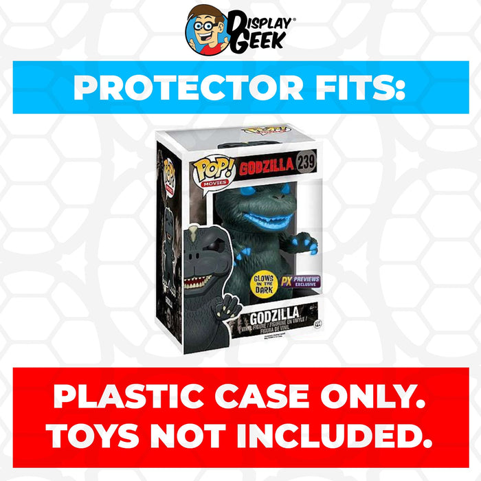 Pop Protector for 6 inch Godzilla Atomic Breath Glow #239 Super Funko Pop - for just $13.99! 