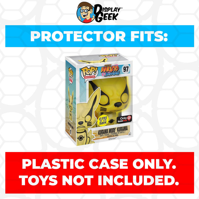 Pop Protector for 6 inch Kurama Mode Kurama Glow #97 Super Funko Pop - for just $13.99! 