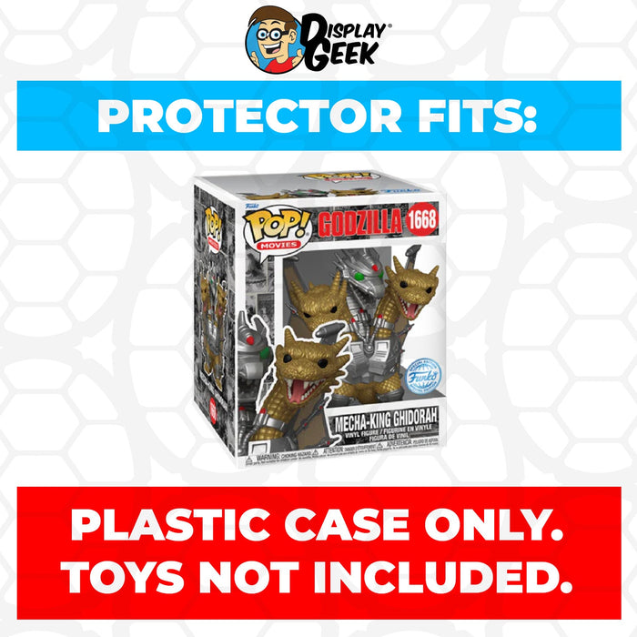 Pop Protector for 6 inch Mecha-King Ghidorah #1668 Super Funko Pop - for just $13.99! 