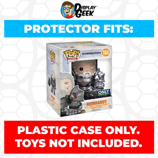 Pop Protector for 6 inch Reinhardt No Helmet #184 Super Funko Pop - Just $13.99! Shop now at Retro Gaming of Denver