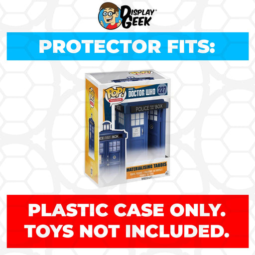 Pop Protector for 6 inch TARDIS Materializing #227 Super Funko Pop - Just $13.99! Shop now at Retro Gaming of Denver