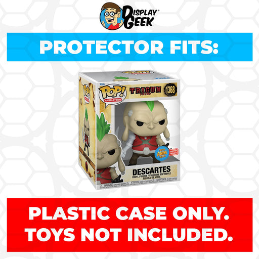 Pop Protector for 6 inch Trigun Descartes #1368 Super Size Funko Pop - for just $13.99! 