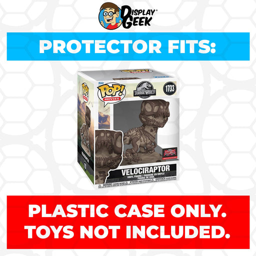 Pop Protector for 6 inch Jurassic World Velociraptor #1733 Funko Pop - for just $13.99! 