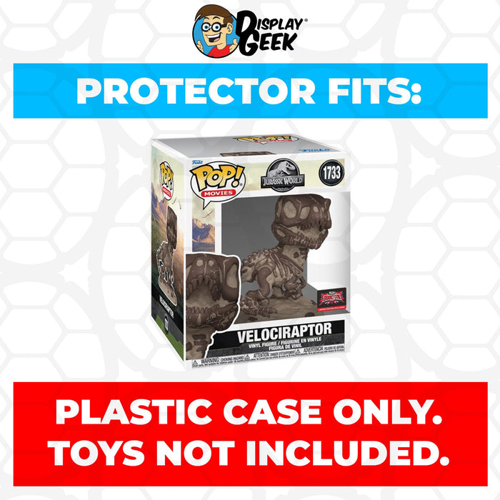 Pop Protector for 6 inch Jurassic World Velociraptor #1733 Funko Pop - for just $13.99! 