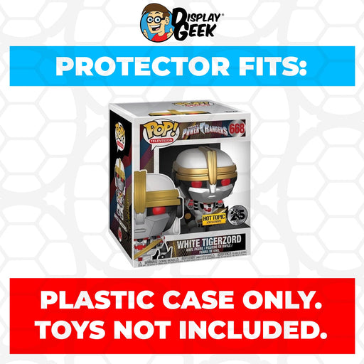 Pop Protector for 6 inch White Tigerzord #668 Super Funko Pop - Just $13.99! Shop now at Retro Gaming of Denver