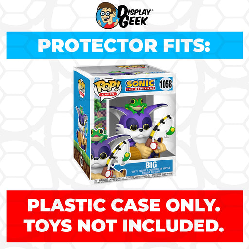 Pop Protector for 6 inch Big the Cat with Froggy #1058 Super Size Funko Pop - for just $13.99! 