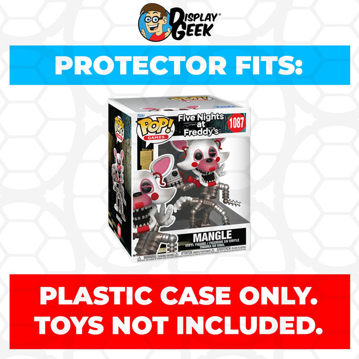 Pop Protector for 6 inch FNAF Mangle #1087 Super Size Funko Pop - for just $13.99! 