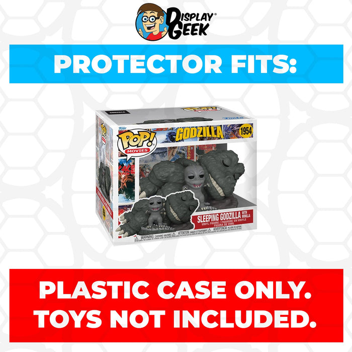 Pop Protector for 6 inch Sleeping Godzilla with Minilla #1954 Super Funko Pop - for just $13.99! 