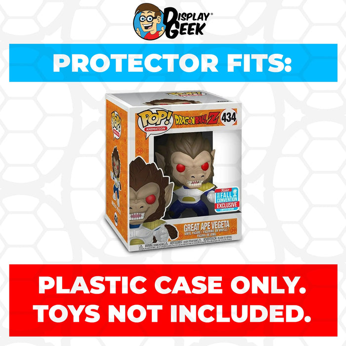 Pop Protector for 6 inch Great Ape Vegeta NYCC #434 Super Funko Pop - for just $13.99! 