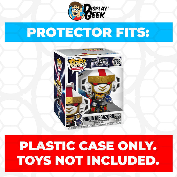 Pop Protector for 6 inch Ninja Megazord Metallic Super Size #1783 Funko Pop - for just $13.99! 