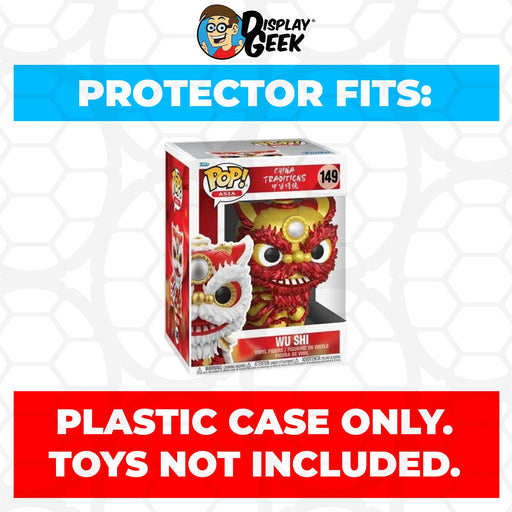 Pop Protector for 6 inch Wu Shi Red & Gold SDCC #149 Super Size Funko Pop - for just $13.99! 
