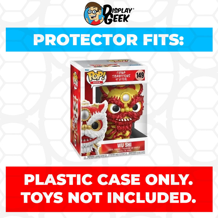 Pop Protector for 6 inch Wu Shi Red & Gold SDCC #149 Super Size Funko Pop - Just $13.99! Shop now at Retro Gaming of Denver