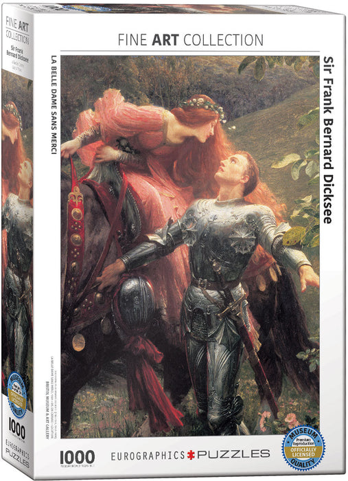 Puzzle: Fine Art Masterpieces - La Belle Dame sans Merci by Sir Frank Bernard Dicksee - for just $19.99! 
