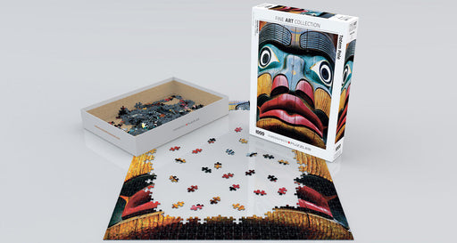 Puzzle: Fine Art Masterpieces - Totem Pole Comox Valley BC by Kirs Krug - for just $19.99! 