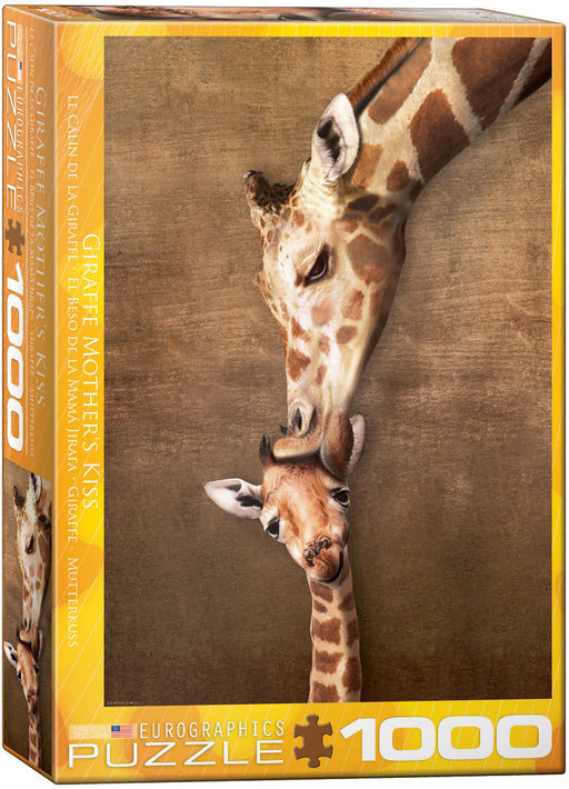 Puzzle: Animal Life Photography - Giraffe Mother's Kiss - for just $19.99! 