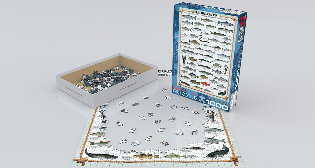 Puzzle: Animal Charts - Freshwater Fish - for just $19.99! 