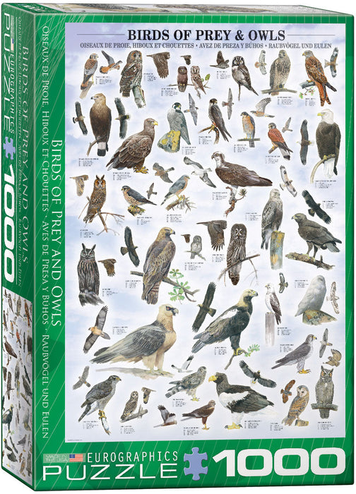 Puzzle: Animal Charts - Birds of Prey and Owls - for just $19.99! 