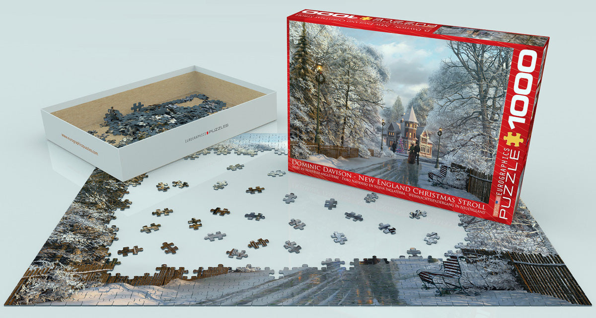 Puzzle: Christmas - Seasonal - New England Christmas Stroll by Dominic Davison - for just $19.99! 