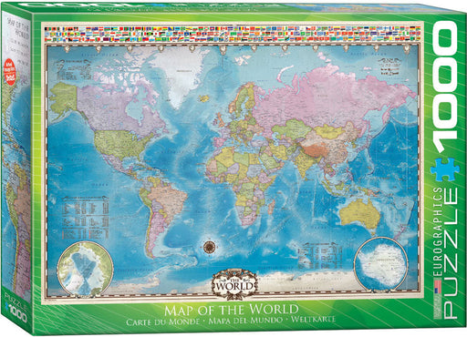 Puzzle: Maps & Flags - Map of the World - for just $19.99! 