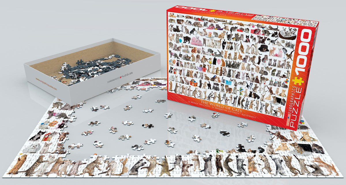 Puzzle: Animal Charts - The World of Cats - for just $19.99! 