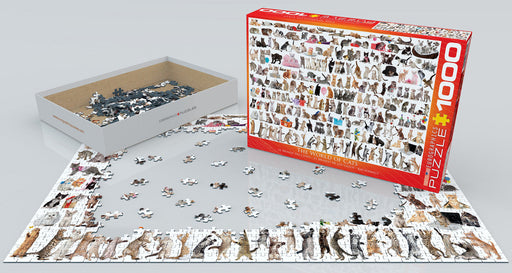 Puzzle: Animal Charts - The World of Cats - for just $19.99! 