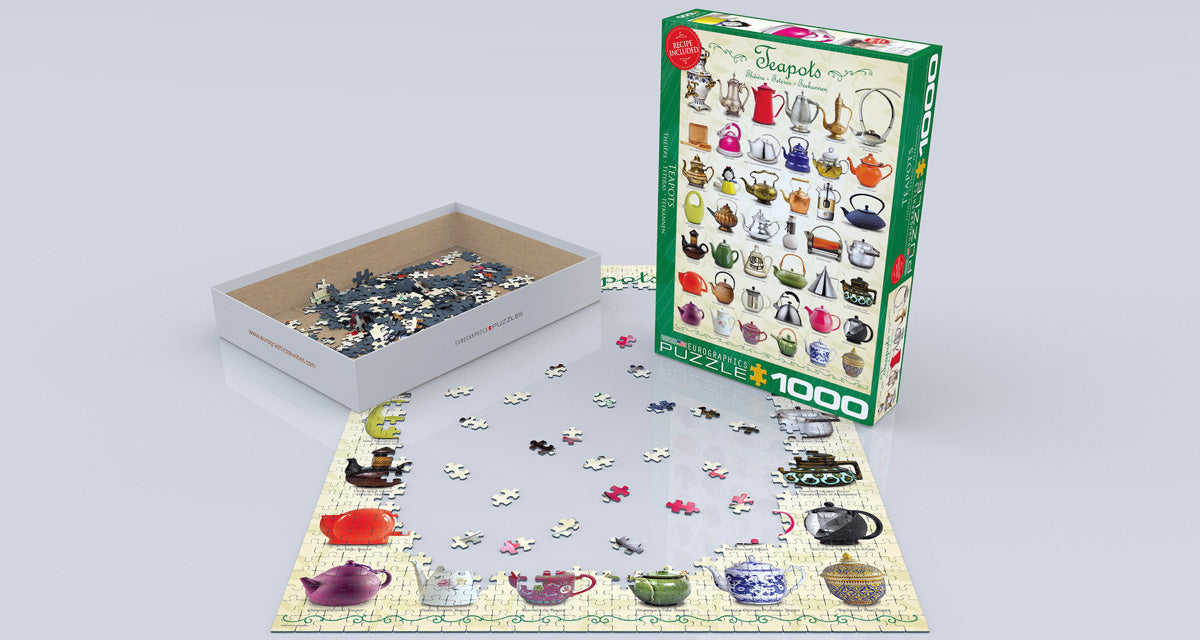 Puzzle: Delicious Puzzles - Teapots - for just $19.99! 