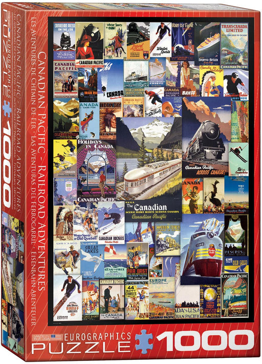 Puzzle: Canadian Vintage Art - Railroad Adventures - for just $19.99! 