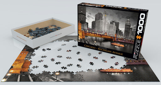 Puzzle: City Collection - Chicago Michigan Avenue - for just $19.99! 