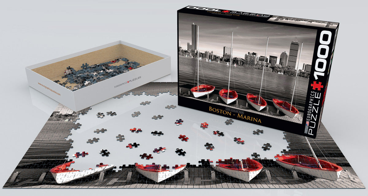 Puzzle: City Collection - Boston Marina - for just $19.99! 