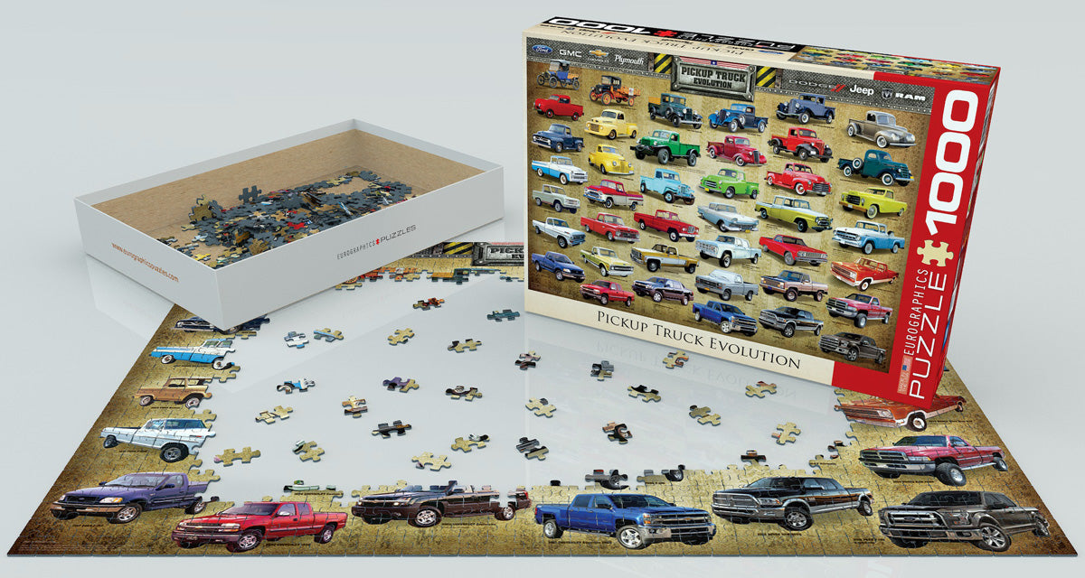 Puzzle: Automotive Evolution Charts - Pickup Truck Evolution - for just $19.99! 