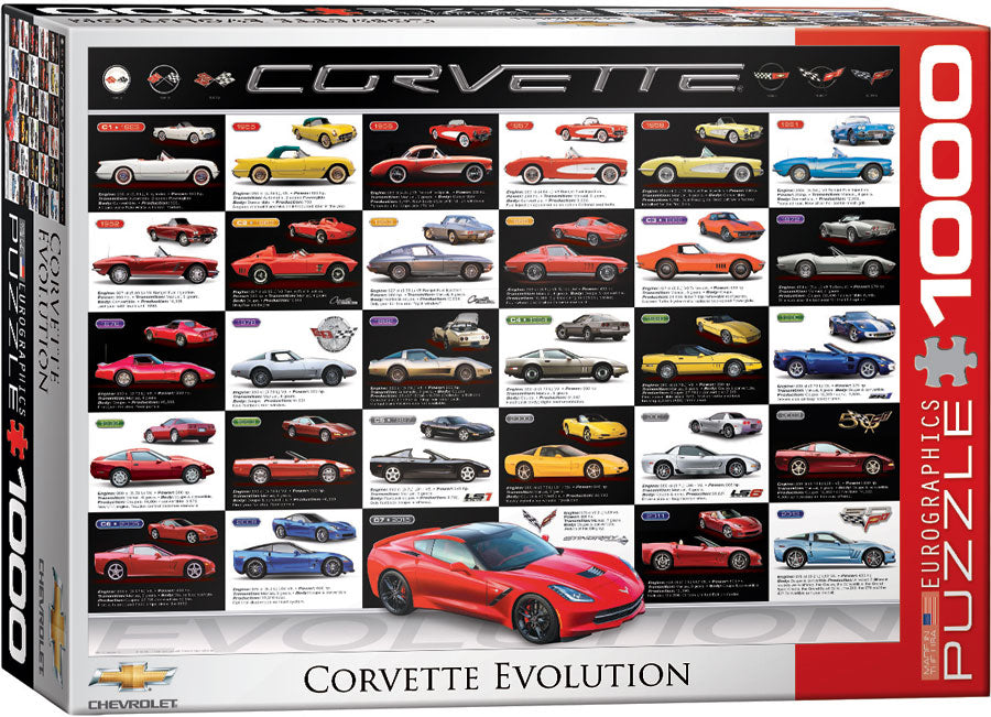 Puzzle: Automotive Evolution Charts - Corvette Evolution - for just $19.99! 