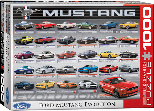 Puzzle: Automotive Evolution Charts - Ford Mustang Evolution - for just $19.99! 